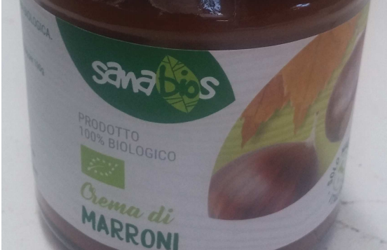 Ritirata crema di marroni biologica per possibile presenza di corpi estranei