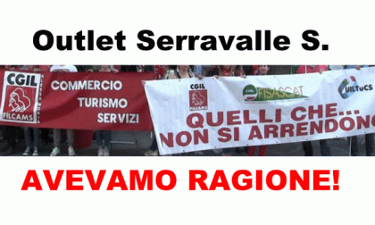 Outlet Serravalle chiuso per Pasqua: “IL LAVORO NON E’ UNA MERCE!"