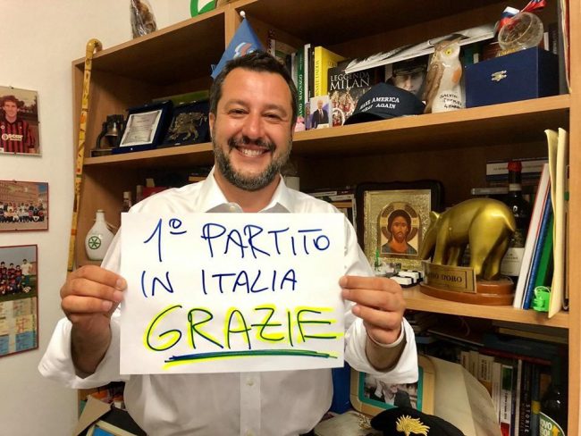 Elezioni Europee, le prime dichiarazioni di Salvini
