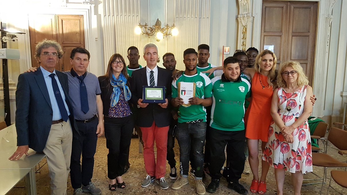 Le Tre Rose Rugby di Casale Monferrato premiate dal CONI