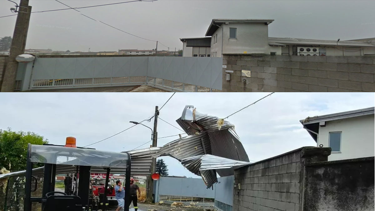 Tromba d’aria a Borgo San Martino