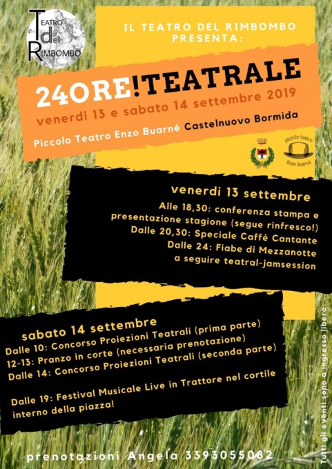 24 ore di teatro e musica con il Teatro del Rimbombo