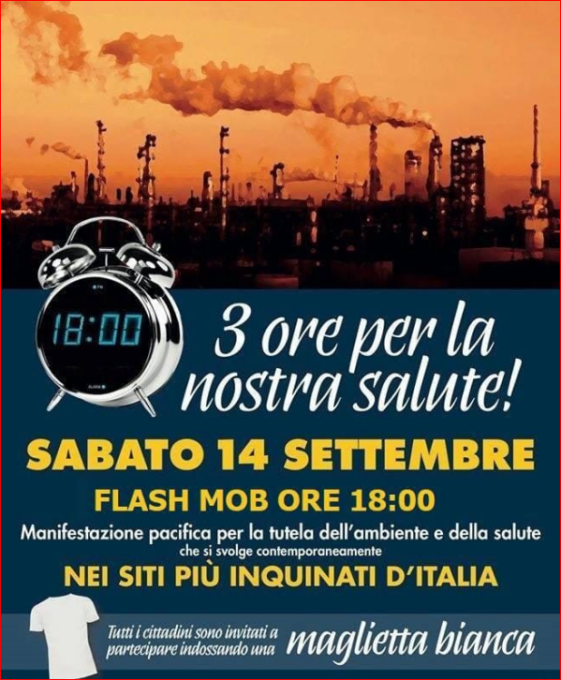 Una maglietta bianca per la salute e per il territorio