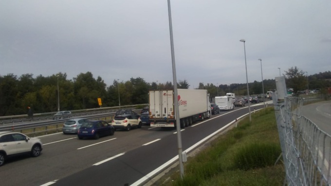 Lunghe code nei pressi del casello di Ovada per lavori in corso