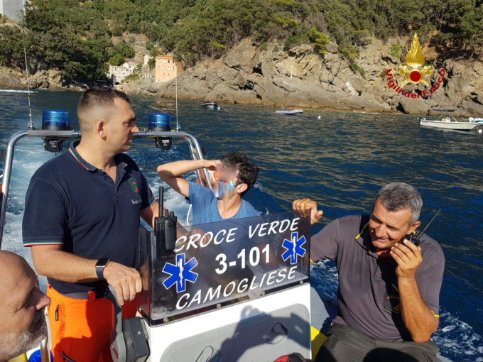 Vigili del Fuoco di Rapallo: operazione di soccorso riuscita a San Fruttuoso