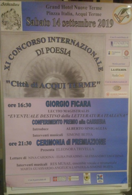 La poesia è protagonista all’XI Concorso Internazionale “Città di Acqui Terme”