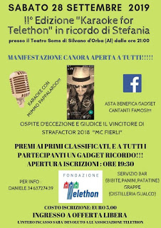 Torna a Silvano d’Orba il “Karaoke for Telethon”