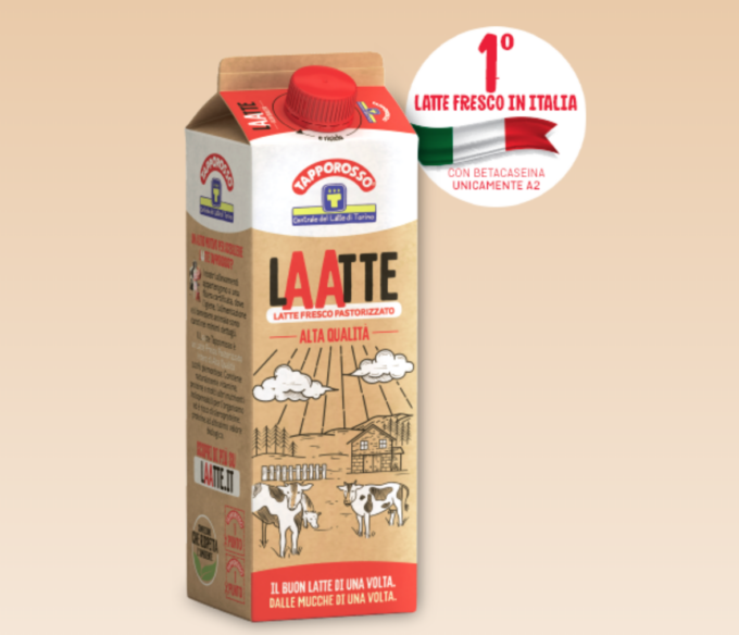 Nasce in Piemonte il 1° latte fresco pastorizzato in Italia con proteina beta-caseina unicamente A2