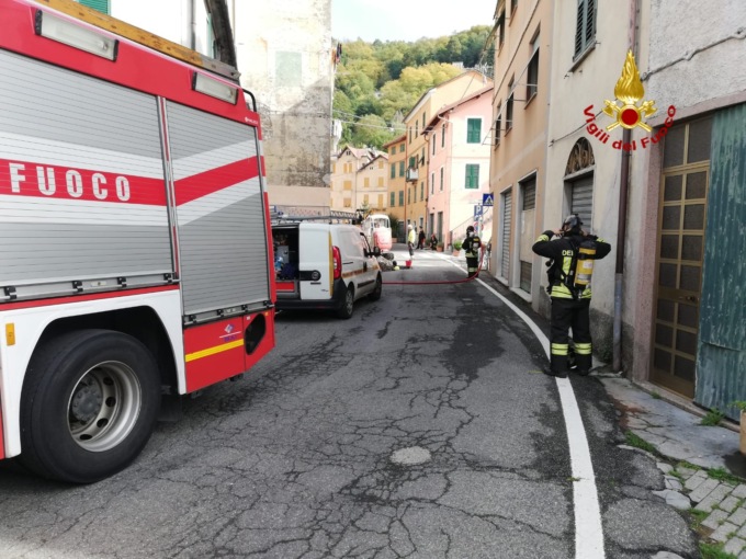 Fuga di gas a Torriglia, problemi alla viabilità