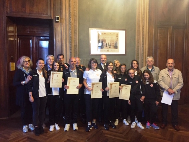 Le atlete di ACF Alessandria ricevute a Palazzo Comunale