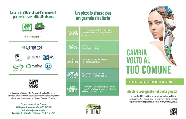 Raccolta differenziata: le linee guida del Comune di Valenza