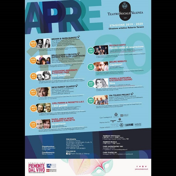 Teatro Sociale di Valenza: tutte le novità della stagione teatrale 2019-20