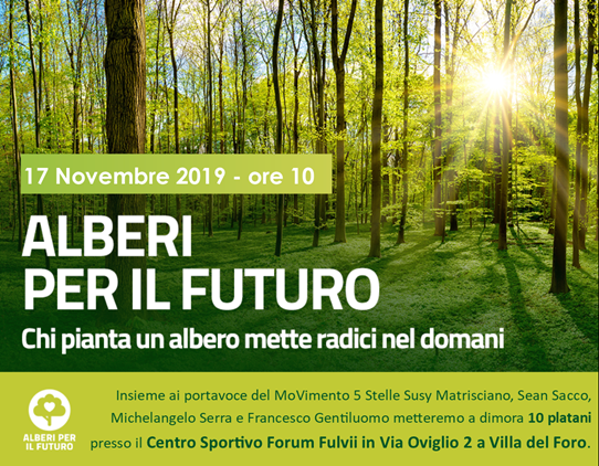 Alessandria, “Alberi per il futuro”: l’evento di domenica 17 novembre