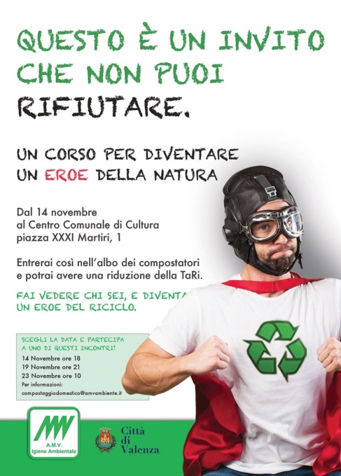 Corso di compostaggio domestico a Valenza: sconto sulla TaRi