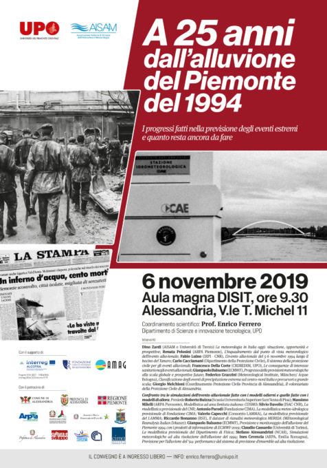 Al Disit convegno scientifico “A 25 anni dall’alluvione del Piemonte 1994”