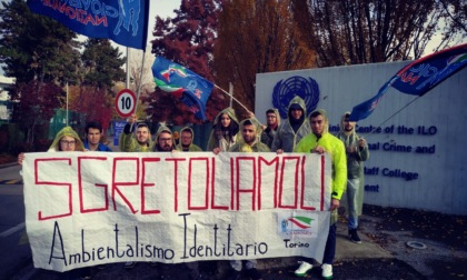 Torino, clima: blitz di Gioventù Nazionale al Campus Onu