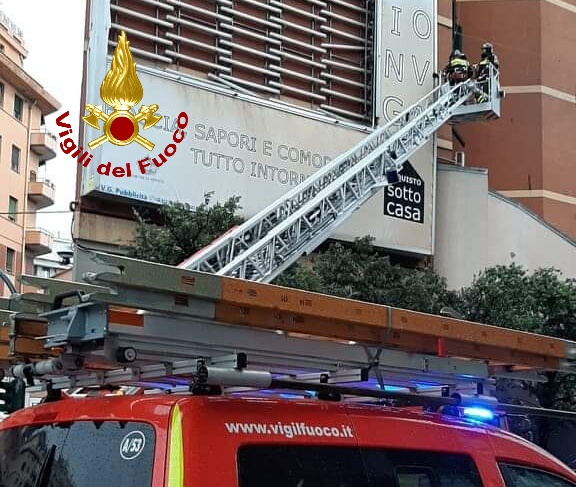 Genova: intervento Vigili del Fuoco alla Fiumara