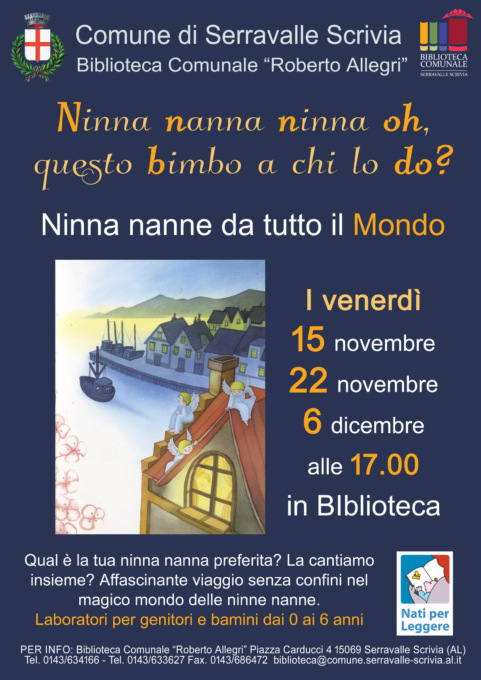 Serravalle Scrivia: ninna nanne da tutto il mondo
