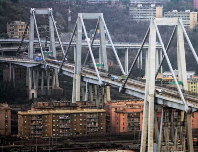 Ex Ponte Morandi di Genova: “rischio crollo” segnalato dai sensori nel 2014