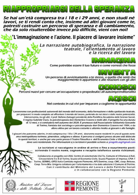 Torino: al via il progetto “L’immaginazione e l’azione. Il piacere di lavorare insieme”