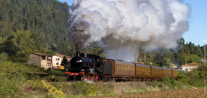 In treno a vapore a Canelli per la fiera del tartufo