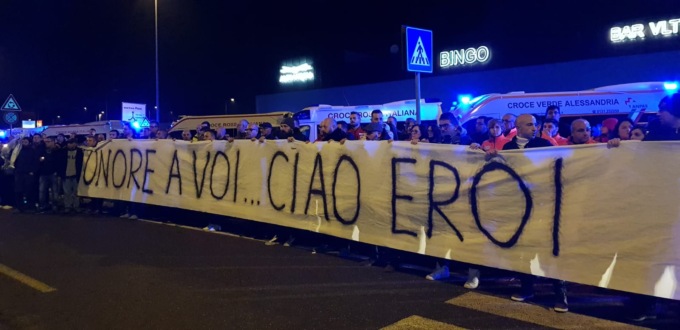 La veglia in ricordo dei Vigili del fuoco deceduti a Quargnento