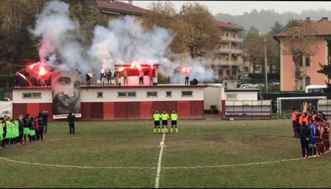 L’omaggio dei tifosi della Gaviese a Matteo