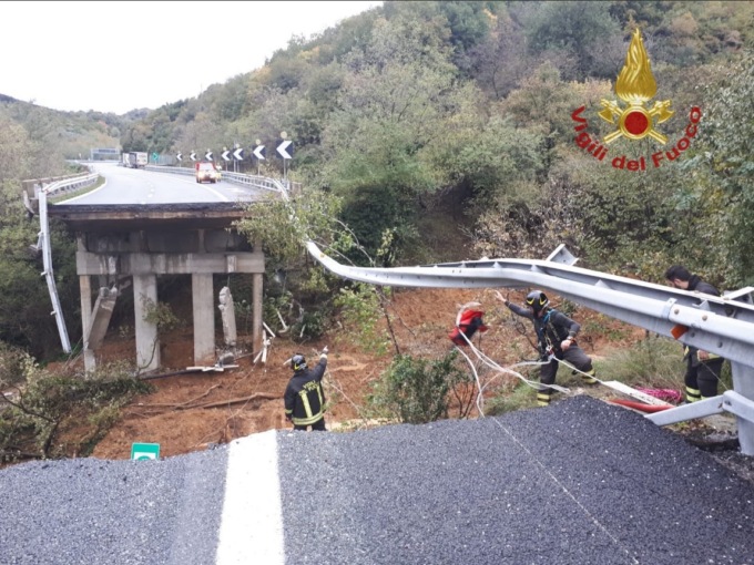 Savona: crollo viadotto A6, aperta indagine, presto ripristinata la provinciale 29 di Cadibona