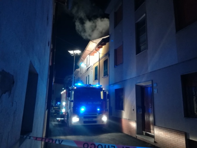Incendio a Castellazzo Bormida
