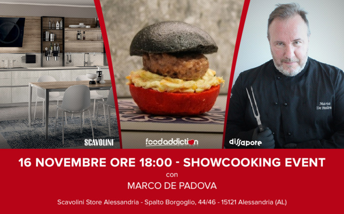 Il foodblogger Marco De Padova ad Alessandria per uno show-cooking gratuito