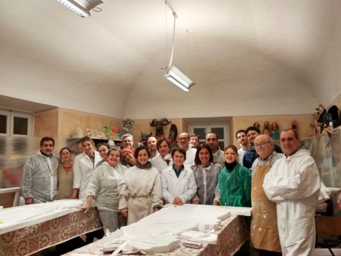 Il primo presepe monumentale in polistirolo di Tortona