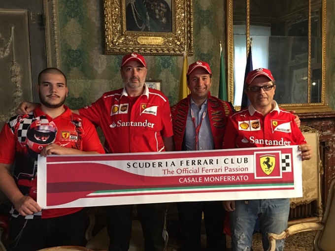 Il neonato Scuderia Ferrari Club accolto dal sindaco Riboldi