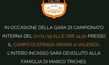 Valmilana Calcio, incasso partita alla famiglia di Marco Triches