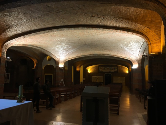 Tortona: restauro cripta Madonna della Guardia a Giuliano Vangi