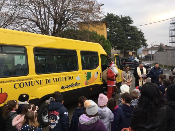 Inaugurato il nuovo Scuolabus a Volpedo