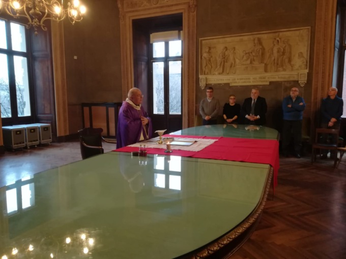 Alessandria: celebrata Santa Messa nel palazzo comunale