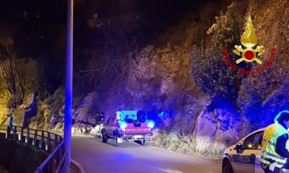 Genova: chiusa la strada in via delle Nasche per frana