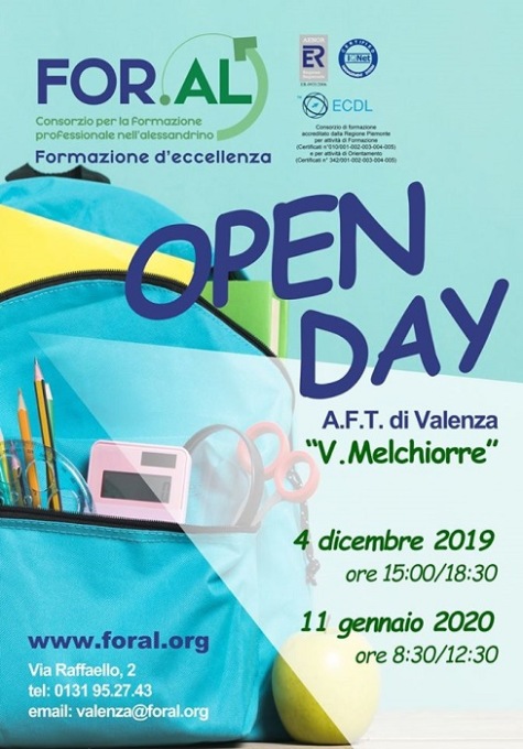 Open day al For.Al di Valenza: doppio appuntamento