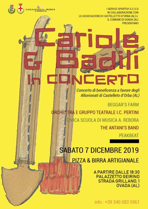 Concerto benefico per gli alluvionati di Castelletto d’Orba