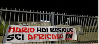 Torino: espongono striscione contro Balotelli, denunciati militanti Forza Nuova