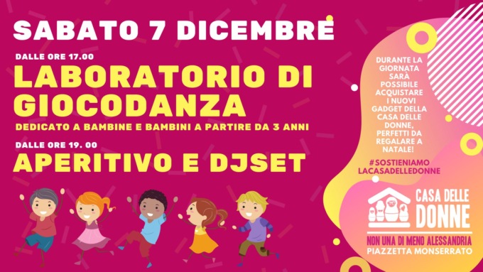 Alessandria: laboratorio di giocodanza alla Casa delle Donne