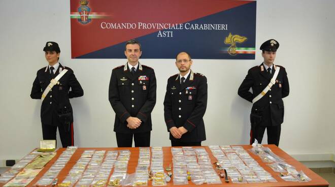 Asti: sequestrati gioielli per 110mila euro