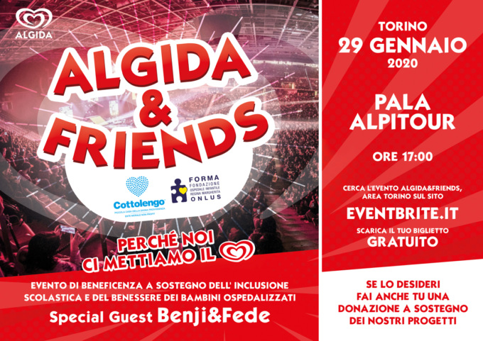 Torino: “Algida & Friends” con Benji & Fede
