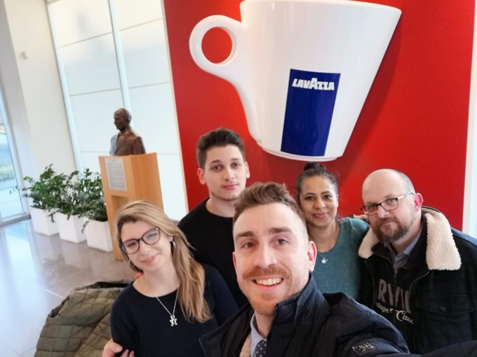 Aspiranti barman tortonesi nel tempio del caffè Lavazza