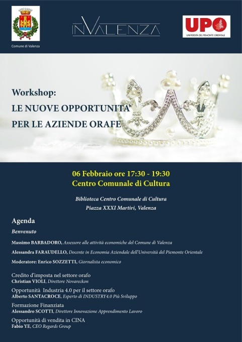 Aziende orafe, workshop a Valenza
