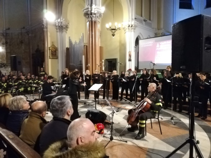 “Concerto del cuore” dei Vigili del Fuoco