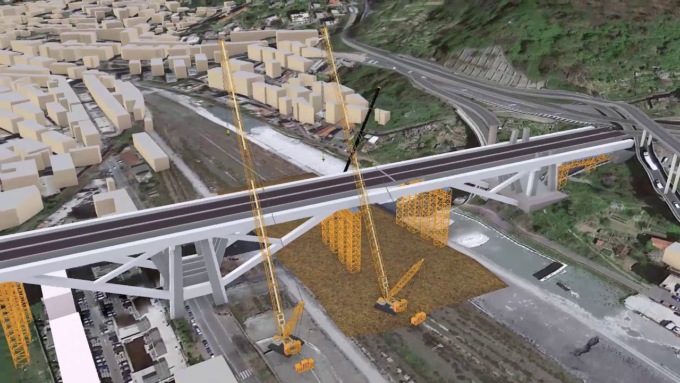 Genova: posizionato il sesto impalcato del nuovo ponte sul Polcevera