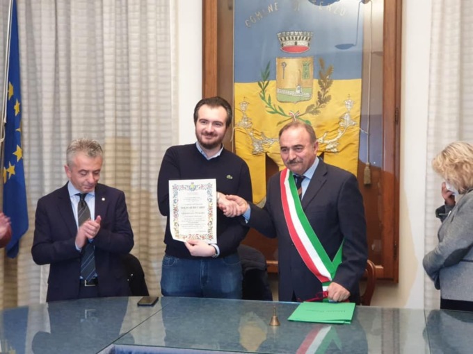 Terzo, cittadinanza onoraria a Riccardo Molinari