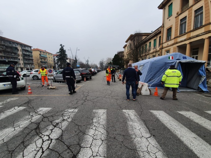 Coronavirus, Casale M.To: spostata tenda di pre-triage all’ospedale Santo Spirito