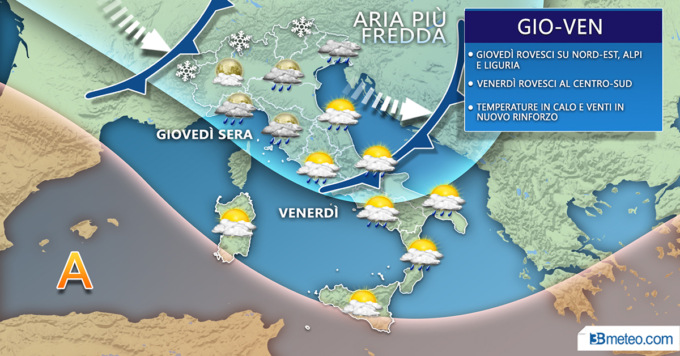 Meteo: in arrivo la “perturbazione di San Valentino”
